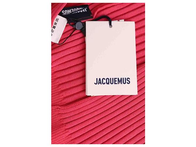 Jacquemus La maille Pralu Cardigan aus Wolle Rosa Pink - Ansicht 5