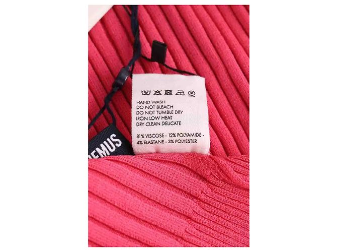 Jacquemus La maille Pralu Cardigan aus Wolle Rosa Pink - Ansicht 6