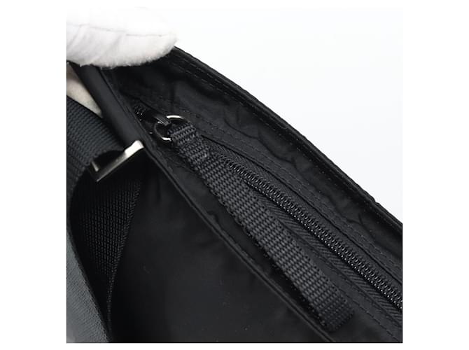 Borsa a tracolla PRADA Nylon Black Silver Auth 196147A Nero Argento - vista 10