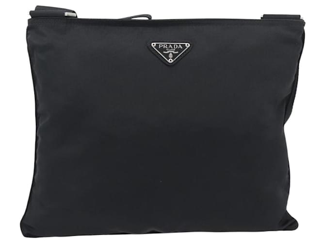 Borsa a tracolla PRADA Nylon Black Silver Auth 196147A Nero Argento - vista 13