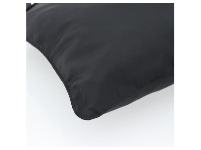 Borsa a tracolla PRADA Nylon Black Silver Auth 196147A Nero Argento - vista 17