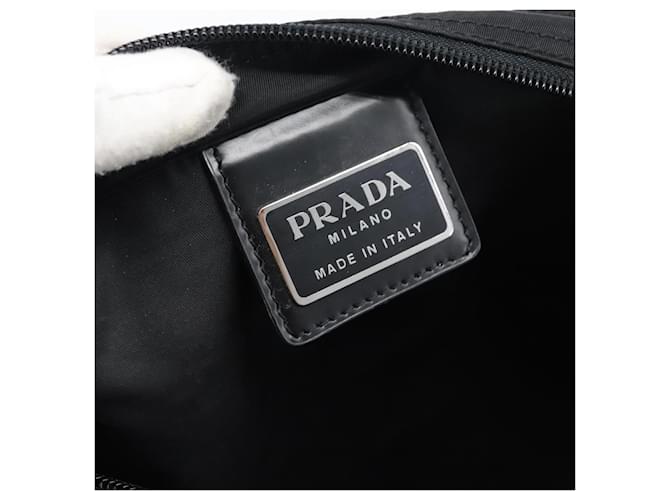 Borsa a tracolla PRADA Nylon Black Silver Auth 196147A Nero Argento - vista 19