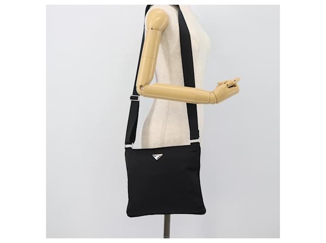 Borsa a tracolla PRADA Nylon Black Silver Auth 196147A Nero Argento - vista 22
