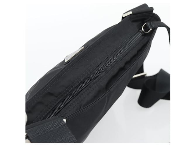 Borsa a tracolla PRADA Nylon Black Silver Auth 196147A Nero Argento - vista 6