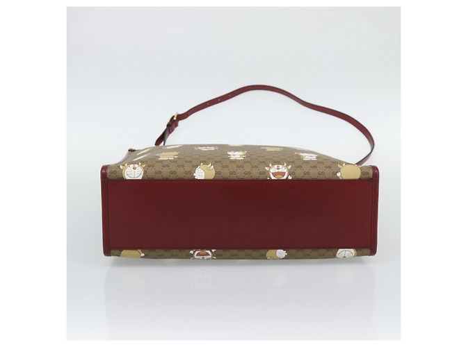 Borsa GUCCI Doraemon Micro GG PVC 2way Beige Gold 654345 Auth 195107SAM - vista 11