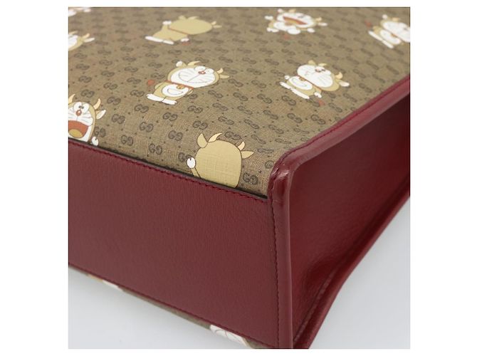 Borsa GUCCI Doraemon Micro GG PVC 2way Beige Gold 654345 Auth 195107SAM - vista 12