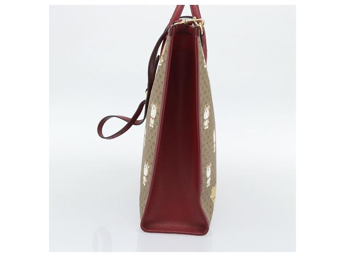 Borsa GUCCI Doraemon Micro GG PVC 2way Beige Gold 654345 Auth 195107SAM - vista 5