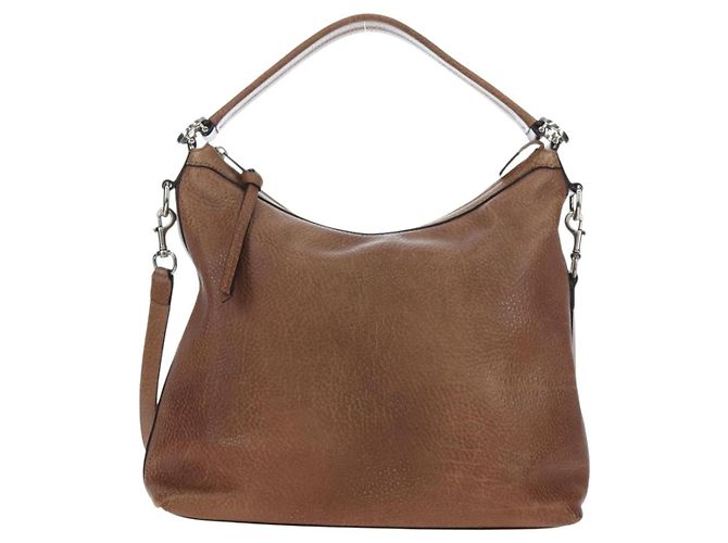 Borsa GUCCI Interlocking in pelle 2way Brown Silver 326514 Auth 195798V Marrone Argento - vista 2