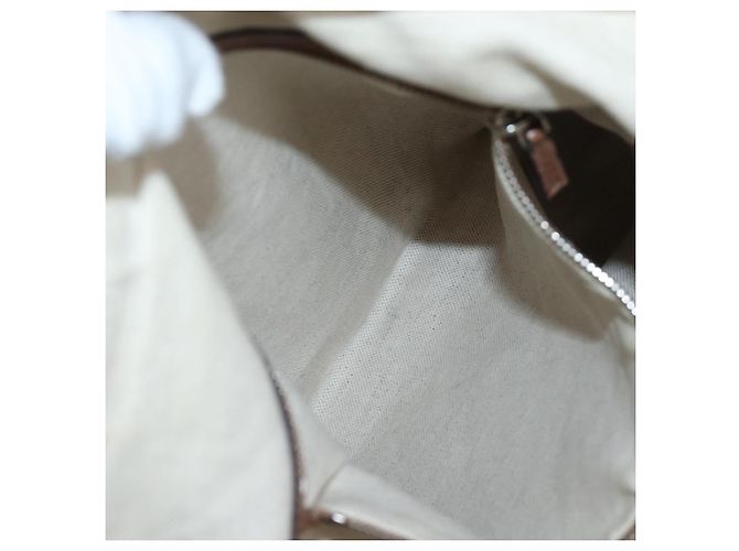 Borsa GUCCI Interlocking in pelle 2way Brown Silver 326514 Auth 195798V Marrone Argento - vista 24