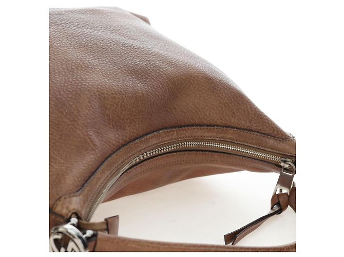 Borsa GUCCI Interlocking in pelle 2way Brown Silver 326514 Auth 195798V Marrone Argento - vista 6