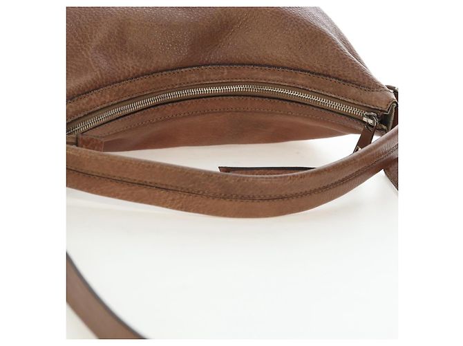 Borsa GUCCI Interlocking in pelle 2way Brown Silver 326514 Auth 195798V Marrone Argento - vista 7