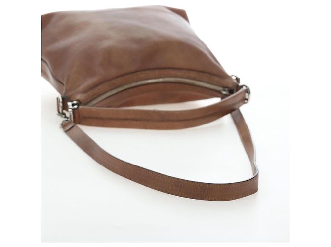 Borsa GUCCI Interlocking in pelle 2way Brown Silver 326514 Auth 195798V Marrone Argento - vista 9