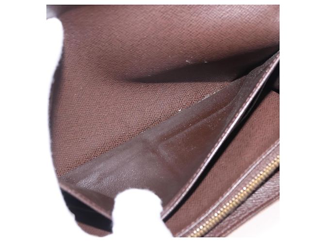 LOUIS VUITTON Damier Ebene Portefeuille Sarah Long Wallet N60491 LV Auth 194471A - vista 10