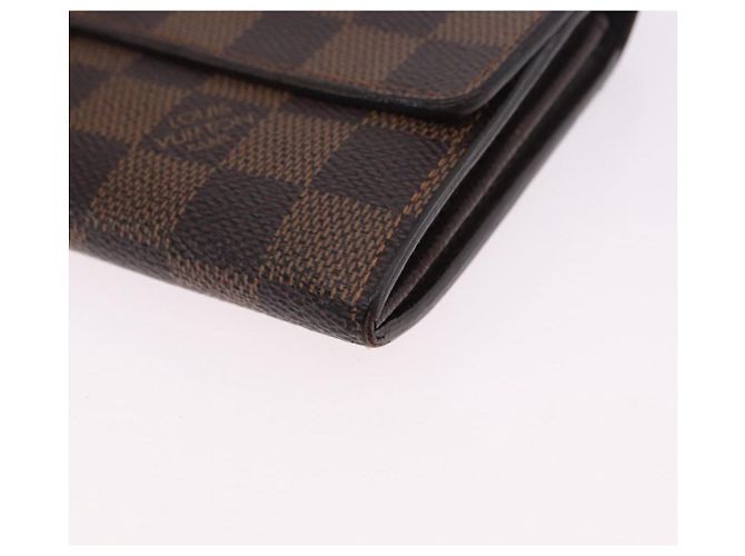 LOUIS VUITTON Damier Ebene Portefeuille Sarah Long Wallet N60491 LV Auth 194471A - vista 14