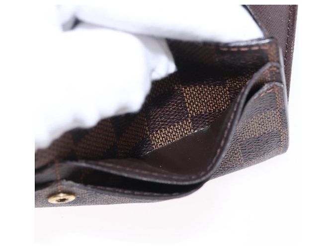 LOUIS VUITTON Damier Ebene Portefeuille Sarah Long Wallet N60491 LV Auth 194471A - vista 21