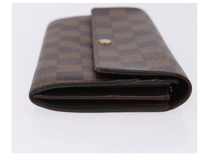 LOUIS VUITTON Damier Ebene Portefeuille Sarah Long Wallet N60491 LV Auth 194471A - vista 3