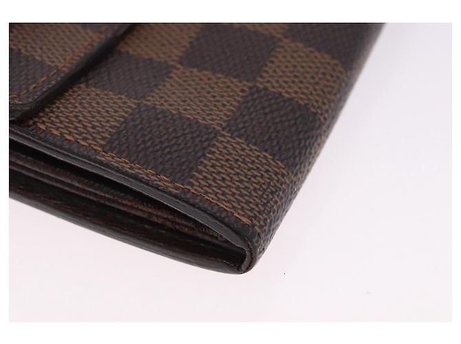 LOUIS VUITTON Damier Ebene Portefeuille Sarah Long Wallet N60491 LV Auth 194471A - vista 7