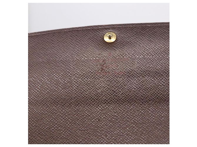 LOUIS VUITTON Damier Ebene Portefeuille Sarah Long Wallet N60491 LV Auth 194471A - vista 8