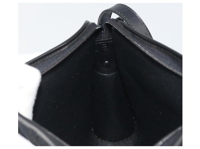 Borsa a Tracolla Christian Dior Trotter Canvas Nero Oro Auth 186956 - vista 19
