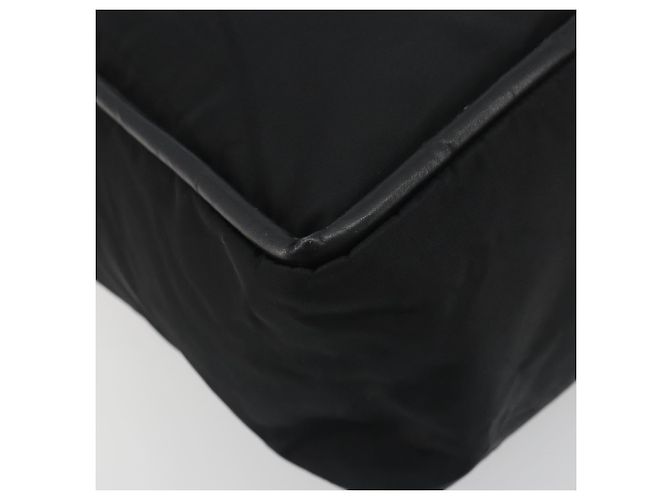 Céline Borsa Tote Circle CELINE Nylon Nero Oro Auth 195054A D'oro - vista 11
