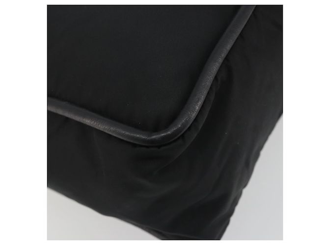 Céline Borsa Tote Circle CELINE Nylon Nero Oro Auth 195054A D'oro - vista 13