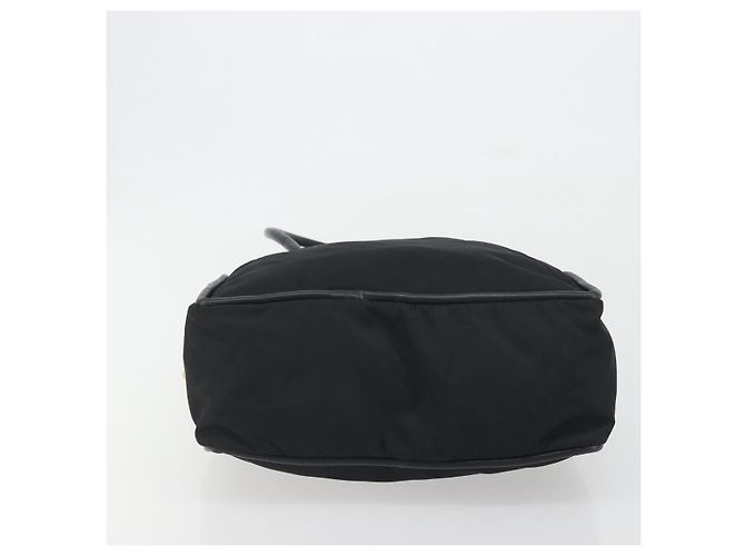Céline Borsa Tote Circle CELINE Nylon Nero Oro Auth 195054A D'oro - vista 9