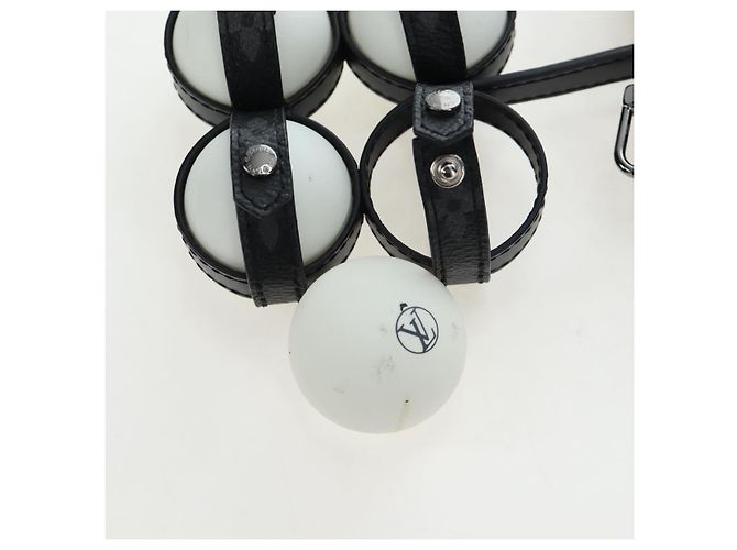 LOUIS VUITTON Monogram Eclipse Set Ping Pong James Club Case LV Auth BA14606SM Monogramme - vue 11