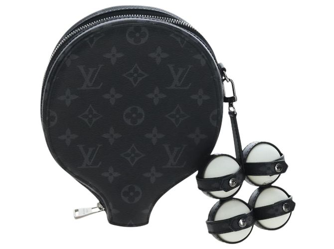 LOUIS VUITTON Monogram Eclipse Set Ping Pong James Club Case LV Auth BA14606SM Monogramme - vue 3
