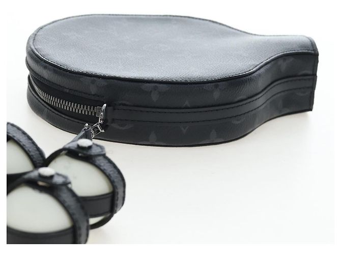 LOUIS VUITTON Monogram Eclipse Set Ping Pong James Club Case LV Auth BA14606SM Monogramme - vue 5