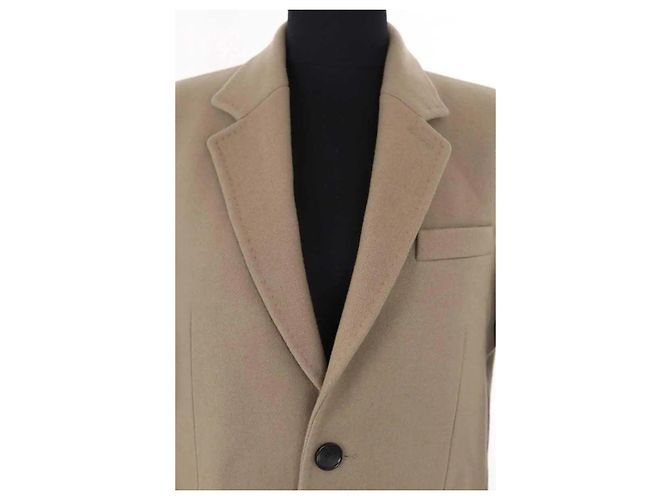 Abrigo Balenciaga de lana caqui - vista 2