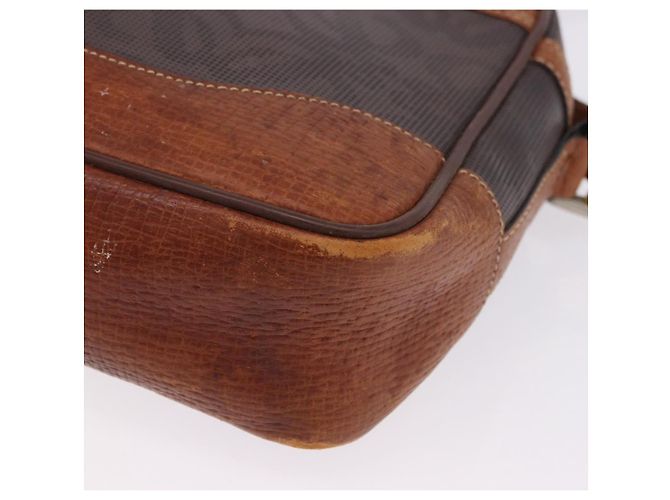 Borsa a tracolla LOEWE PVC Brown Gold Silver Auth 195697 Marrone Argento D'oro - vista 14