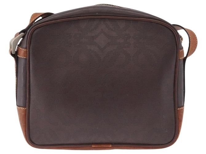 Borsa a tracolla LOEWE PVC Brown Gold Silver Auth 195697 Marrone Argento D'oro - vista 2