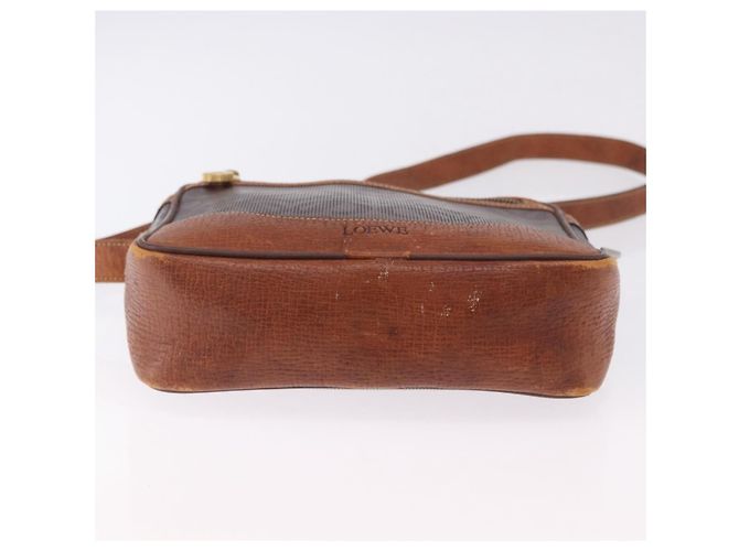 Borsa a tracolla LOEWE PVC Brown Gold Silver Auth 195697 Marrone Argento D'oro - vista 5