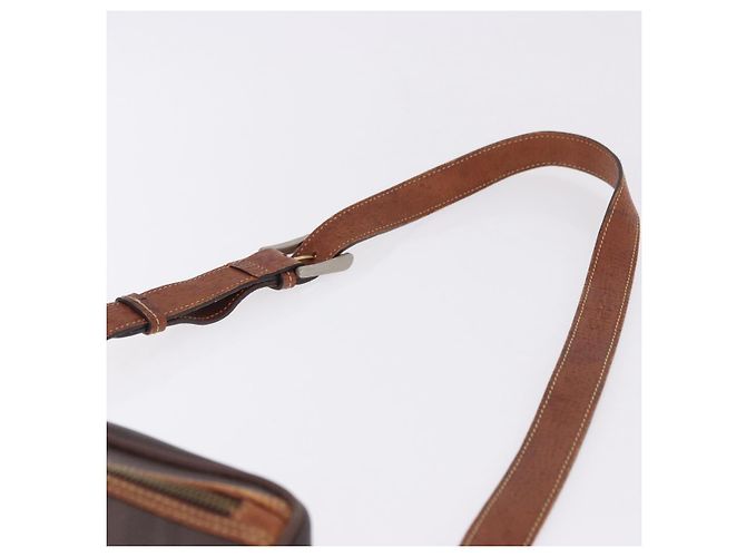 Borsa a tracolla LOEWE PVC Brown Gold Silver Auth 195697 Marrone Argento D'oro - vista 8