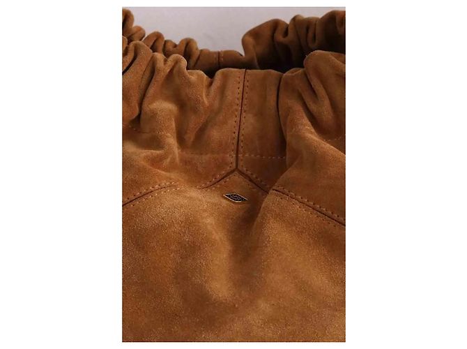 Sac à main Ba&Sh June en daim camel - vue 2