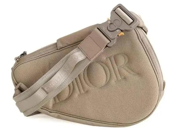 Borsello a vita Dior beige in tessuto - vista 3