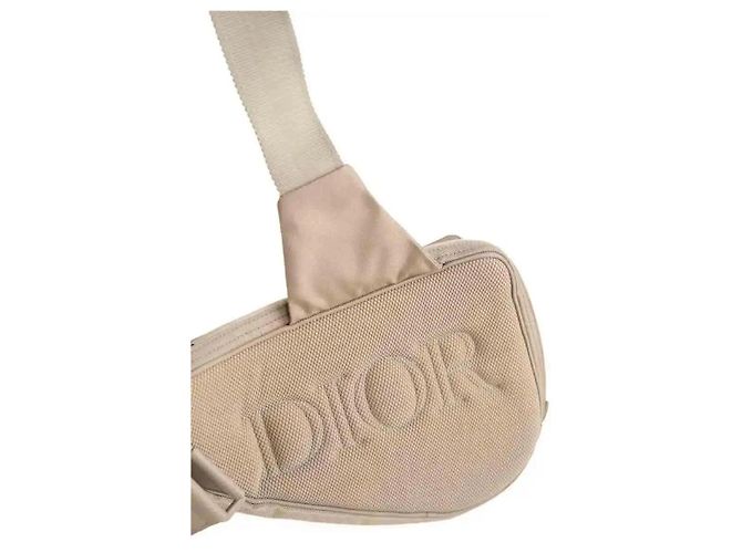 Borsello a vita Dior beige in tessuto - vista 4