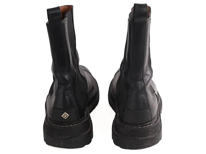 Botas de piel negras Sandro Negro - vista 2
