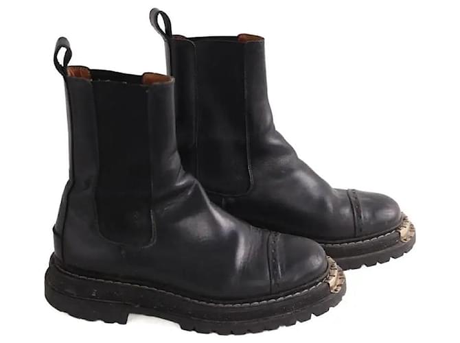 Botas de piel negras Sandro Negro - vista 3