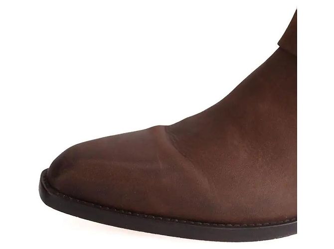 Botas Santiags Paris Texas de cuero marrón Castaño - vista 5