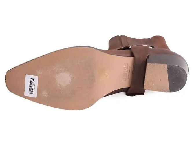 Botas Santiags Paris Texas de cuero marrón Castaño - vista 6