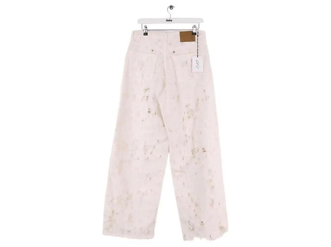 Autre Marque Jeans larghi Haikure ecru in cotone Crudo - vista 3