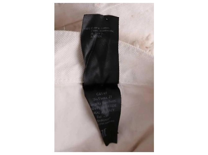 Autre Marque Jeans larghi Haikure ecru in cotone Crudo - vista 6