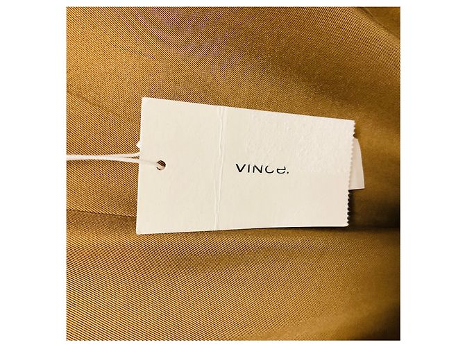 Vince Bronze Twist Front Maxi Kleid Metallisch - Ansicht 4