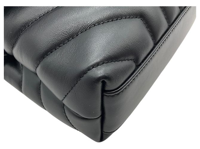 Borsa a tracolla Toy LouLou in pelle nera Saint Laurent Nero - vista 5
