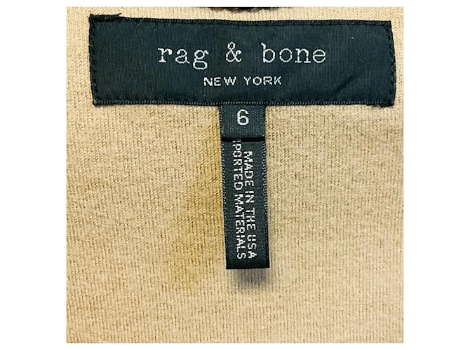 Rag & Bone Tan One Button Wool Jacket Camel - view 4