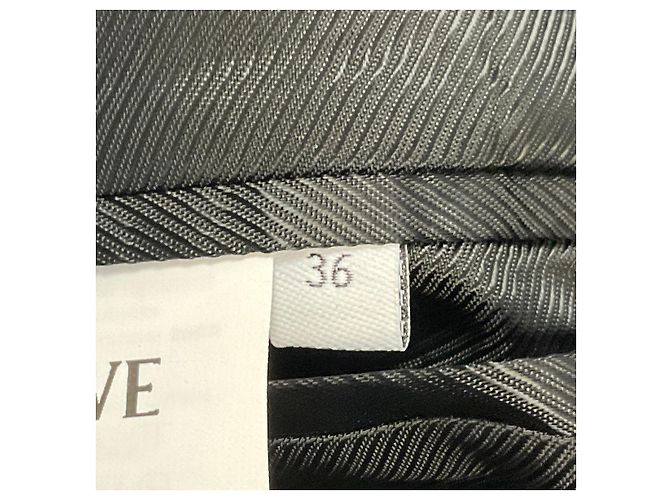 Giacca blazer Loewe sartoriale in viscosa elasticizzata nera con singolo bottone e taglio asimmetrico Nero - vista 5