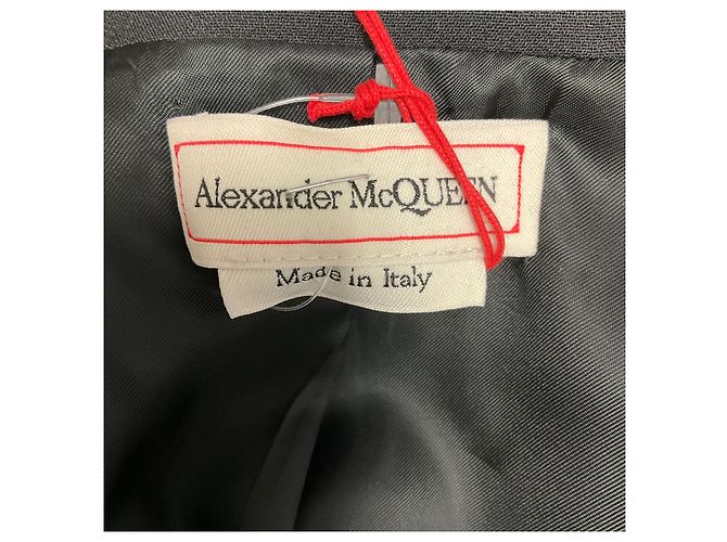 Blazer Alexander McQueen ricamato con rose multicolore nero / rosa / rosso - vista 4