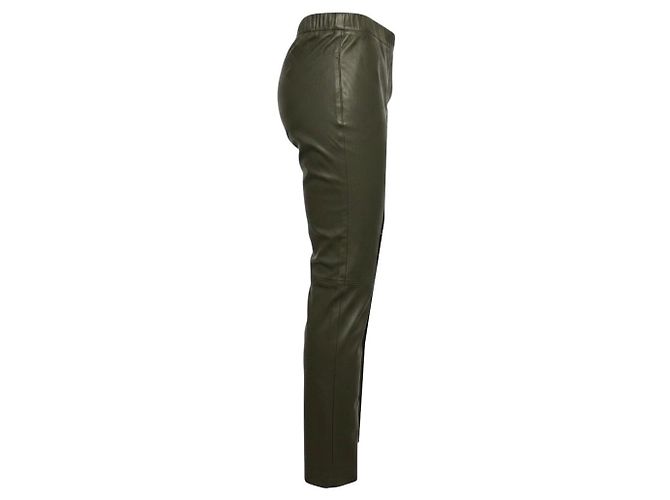 W118 by Walter Baker Pantalones Walter Baker de piel de cordero elástica verde oliva - vista 2