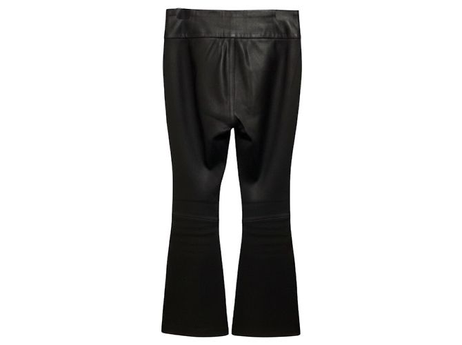 W118 by Walter Baker Walter Baker Lexie Stretch-Lederhose Flare in Schwarz - Ansicht 3